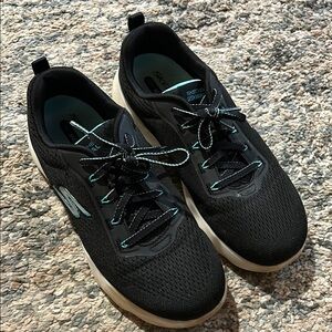 Skechers Black Athletic Shoes